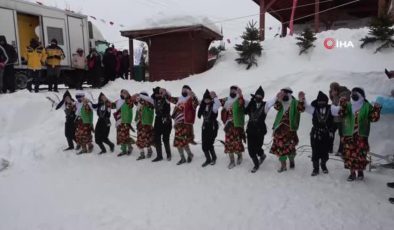 2 bin rakımlı yaylada kış festivali