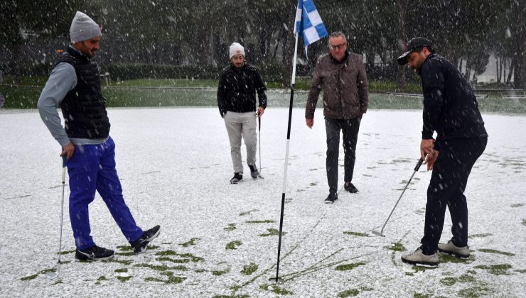 80 bin Euroluk golf turnuvası 1 günlük kar engelinden sonra…