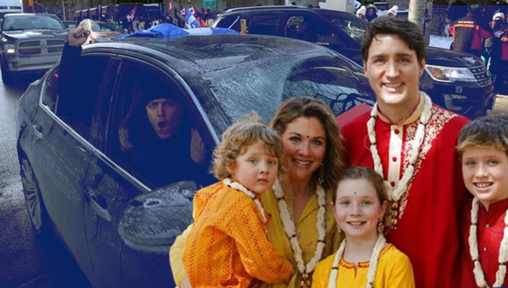 Aşı karşıtları sokağa döküldü… Kanada Başbakanı Trudeau ve ailesi gizli bir yere nakledildi!