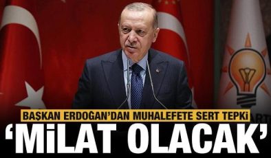 Başkan Erdoğan’dan muhalefete sert sözler: Milli onur ve haysiyetlerini kaybettiler