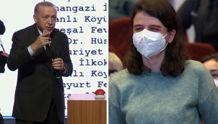 Cumhurbaşkanı Erdoğan, genç öğretmenin atandığı ili duyunca espriyi patlattı: Oo tam da mevsimi