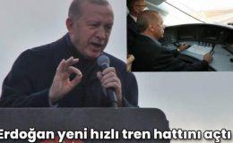 Erdoğan, hızlı tren hattı açılışında konuştu