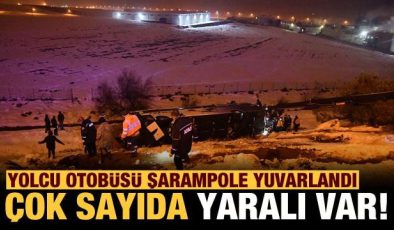 Gazinatep’te yolcu otobüsü şarampole yuvarlandı! Çok sayıda yaralı var