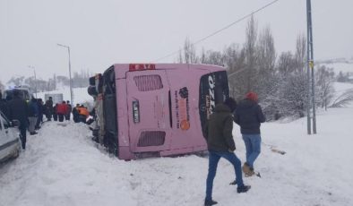 Giresun’da yolcu otobüsü devrildi: 9 yaralı