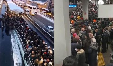 İstanbul’da kar esareti! Toplu ulaşım kilitlendi