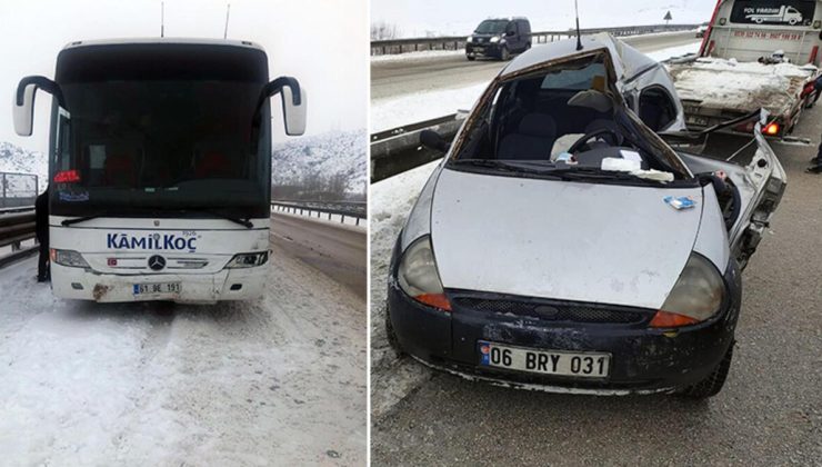 Kırıkkale’de feci kaza! Otomobilin sürücüsü öldü, kızı yaralandı