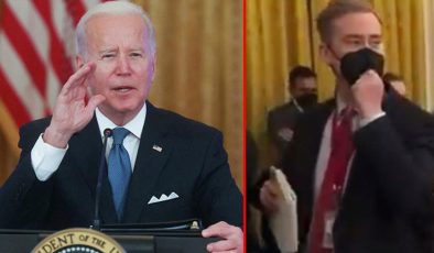 Mikrofonu açık unutan Biden’dan kendisini kızdıran muhabire okkalı küfür! Anbean kamerada