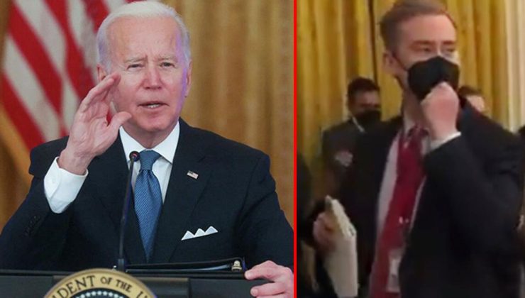 Mikrofonu açık unutan Biden’dan kendisini kızdıran muhabire okkalı küfür! Anbean kamerada