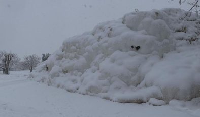 Pamukkale karla kaplandı