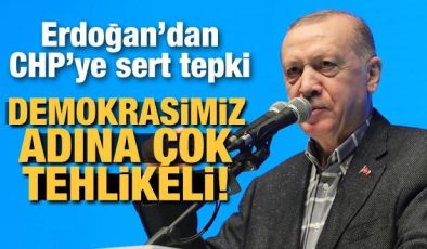 Son Dakika… Erdoğan’dan CHP’ye sert tepki: Demokrasimiz adına çok tehlikeli!