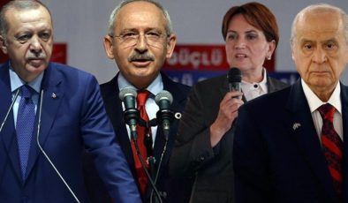 Son seçim anketinde rakamlar birbirine çok yakın! Sonucu HDP’nin tutumu belirleyecek