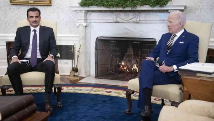 Biden ve Katar Emiri Al Sani Beyaz Saray’da görüştü