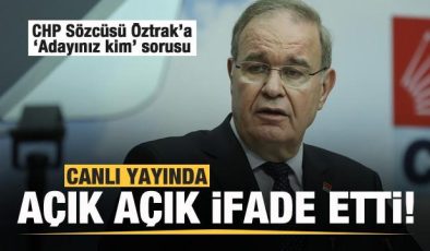 CHP Sözcüsü Faik Öztrak’a ‘Adayınız kim’ sorusu! Canlı yayında açık açık ifade etti