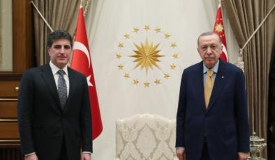 Cumhurbaşkanı Erdoğan, IKBY Başkanı Barzani’yi kabul etti