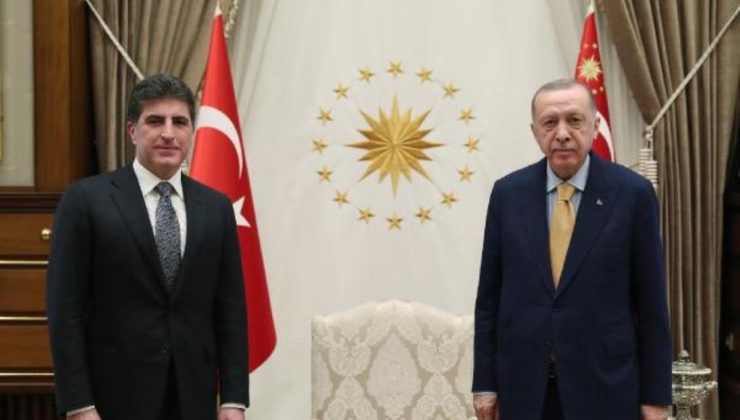 Cumhurbaşkanı Erdoğan, IKBY Başkanı Barzani’yi kabul etti