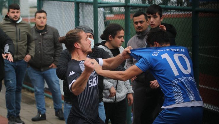 Fethiye’de oynanan müsabakanın ardından kavga çıktı