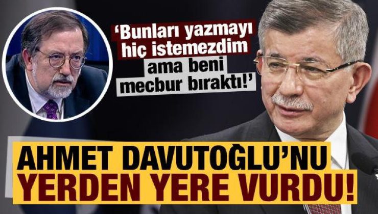 Murat Bardakçı, ilginç açıklamaları sonrası Davutoğlu’nu yerden yere vurdu!