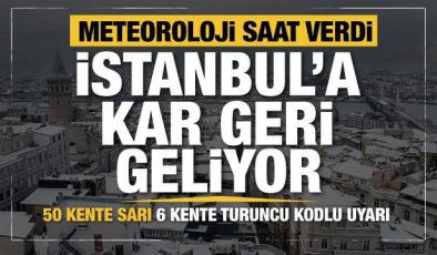 Son dakika: Meteoroloji İstanbul için saat verdi: Kuvvetli geliyor