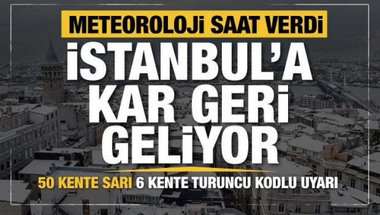 Son dakika: Meteoroloji İstanbul için saat verdi: Kuvvetli geliyor