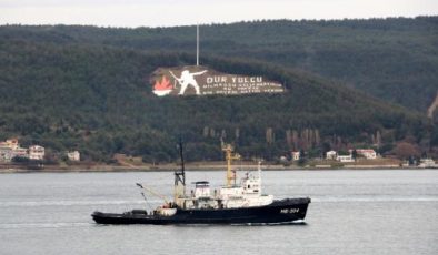 Son dakika: RUS ASKERİ RÖMORKÖRÜ VE MAYIN TARAMA GEMİSİ ÇANAKKALE BOĞAZI’NDAN GEÇTİ