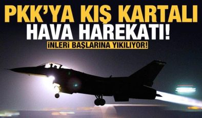 Son dakika: TSK’dan Kış Kartalı hava harekatı! Teröristlerin inleri başlarına yıkıldı!