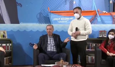 Trabzon’da ilginç anlar! Cumhurbaşkanı Erdoğan’ın adaşına verdiği tepki herkesi güldürdü